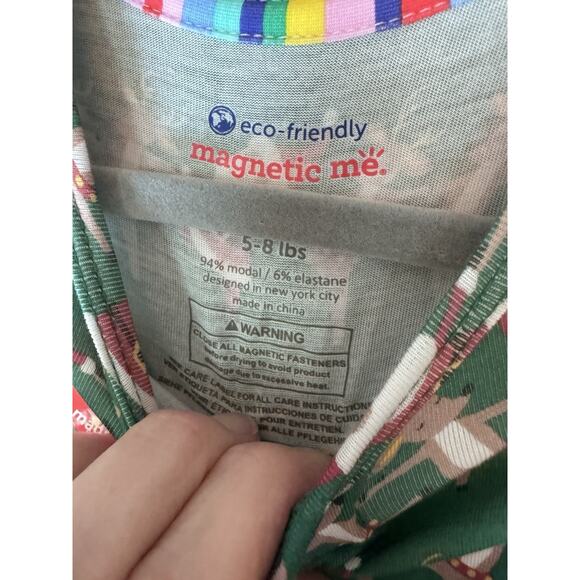 Magnetic Me Modal Christmas Footie Sz Newborn Months NWT - Picture 8 of 13